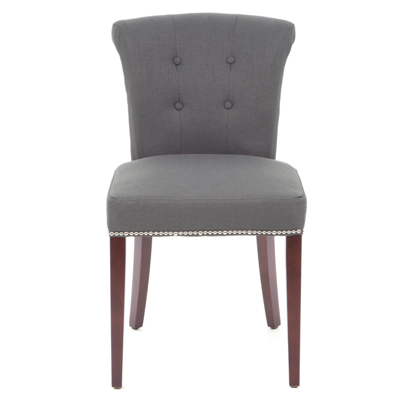 Ring 20.7'' H Tufted Upholstered Side Chair, Grey