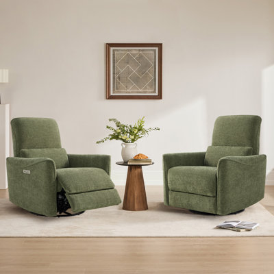 Cadavid Upholstered Swivel Power Recliner