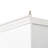 Modern Minimalist Double Layered Transparent Tempered Glass Coffee Table with White MDF Decorative Columns, Ideal for Multi-Use and Durability