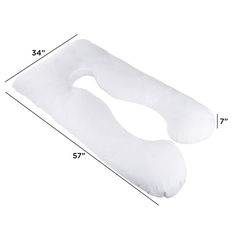 Andromeda Full Body Pillow for Pregnancy - Maternity Pillow with Contoured U-Shape for Comfort, Alignment, and Support 