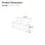 Causeuse inclinable en cuir 72,6 po avec console, USB, DEL et porte-gobelet