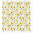 East Urban Home Yellow White Shower Curtain Botanic Pattern Multicolor-106332110