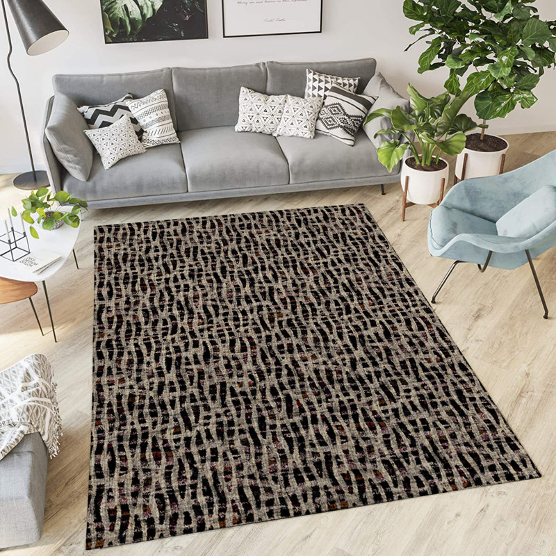 Geometric Indoor / Outdoor Rug, Rectangle 4' x 6'