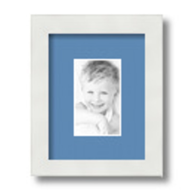 Matte Picture Frame with Mat, Liberty Blue