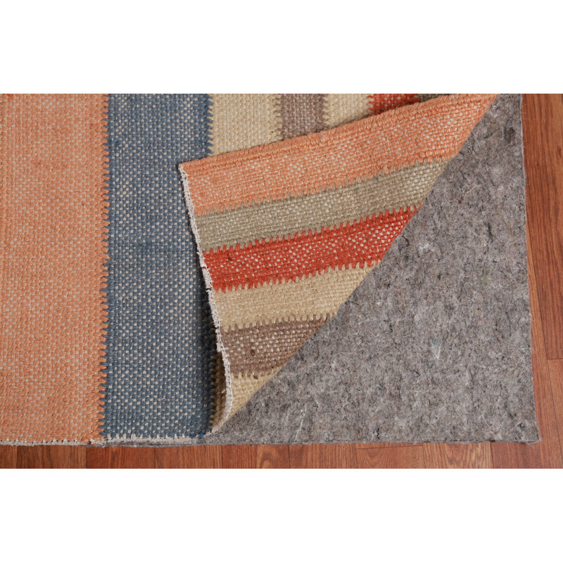Tapis turc moderne terre de ton Kilim 1 x 13