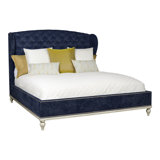 Emma Upholstered Wingback Bed