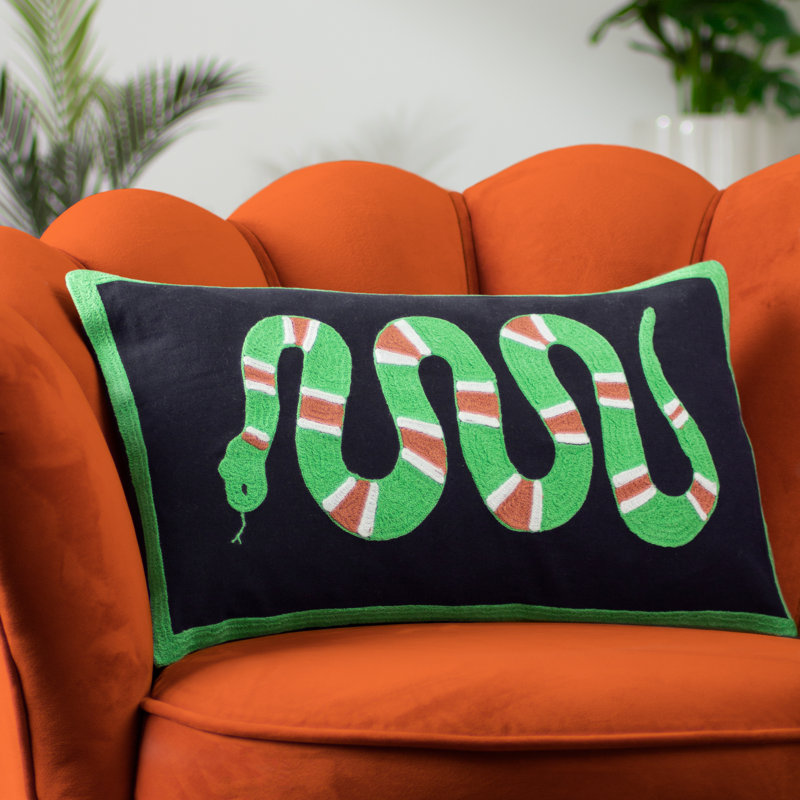 Coral Snake Rectangular Throw Cushion