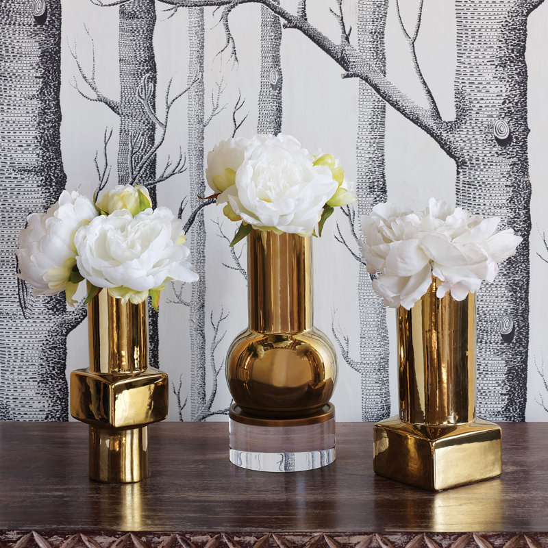 Deco Handmade Table Vase, Gold