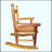 Cateluta Solid Wood Rocking Adirondack Chair Sturdy slatted back rest for comfort and safety Constructed of solid hardwood-2111211004