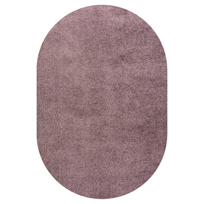 Haze Solid Low-Pile Light Purple Rug