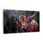 Highland Cow - Vache multicolore sur toile, 3 pièces-92900080