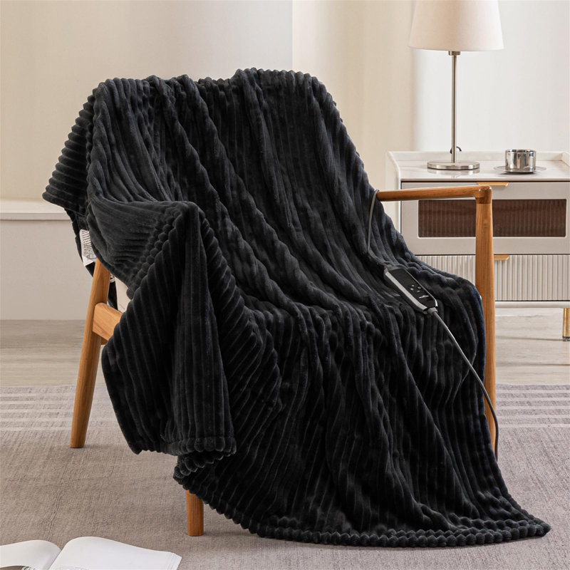 Heated Throw Blanket, Red