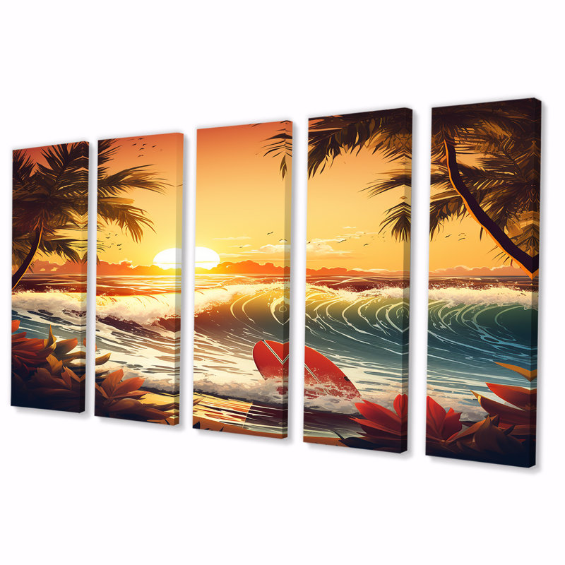 5 pièces d'art mural Ridgeville, H 28 po x l 60 po