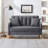 Charming Velvet Tufted Loveseat for Compact Living Spaces, Enhancing Comfort and Style-1437455759