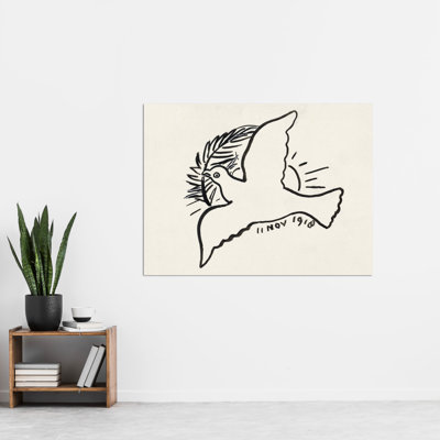 Peace Dove Branch 1 Piece Wall Art