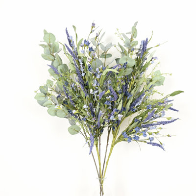 36" Artificial Eucalyptus Lavender Berry Branch For Vase Filler, Farmhouse Greenery Leaves Branch Sprays Long Stem Bulk Foliage For Wedding Party Home