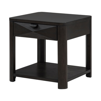Table de bout transitionnelle 22,15 po, noir