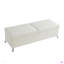 Banc de lit 56,7 po avec rangement en cuir noir-1357790204