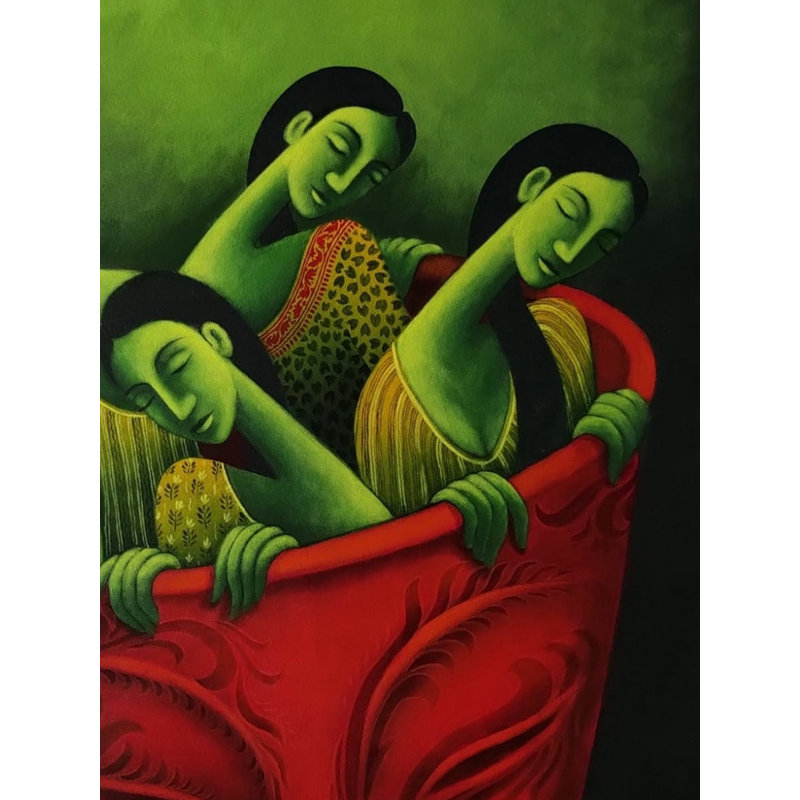 Peinture de rêves | Acrylique sur toile | Uttam Bhattacharya
