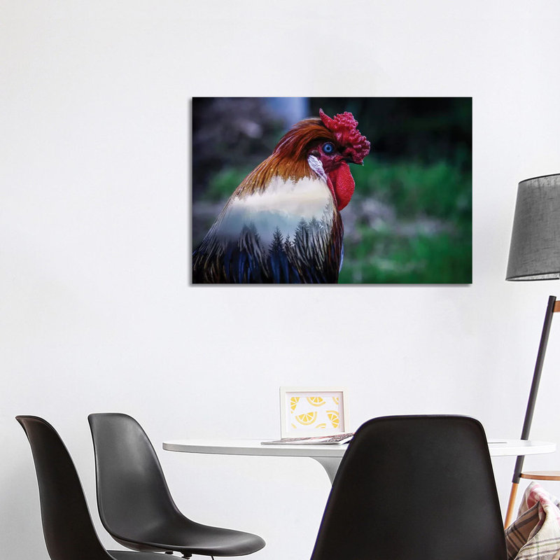 Rooster by Paul Haag - Print on Canvas, Wrapped Canvas, 101.6 cm H x 66.04 cm W x 1.91 cm D