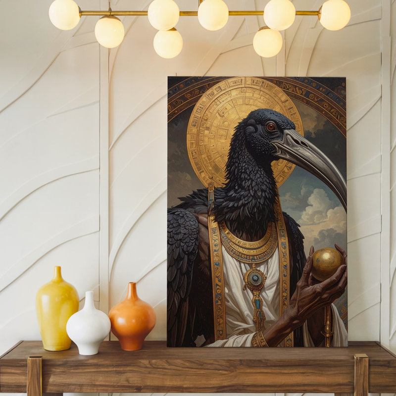Voici la description du produit et optimisation de la seo pour votre toile d'art Thot, H 16 po x l 20 po