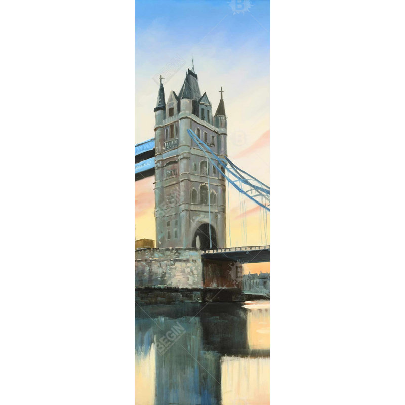 «Sunset On The London Bridge» sur toile