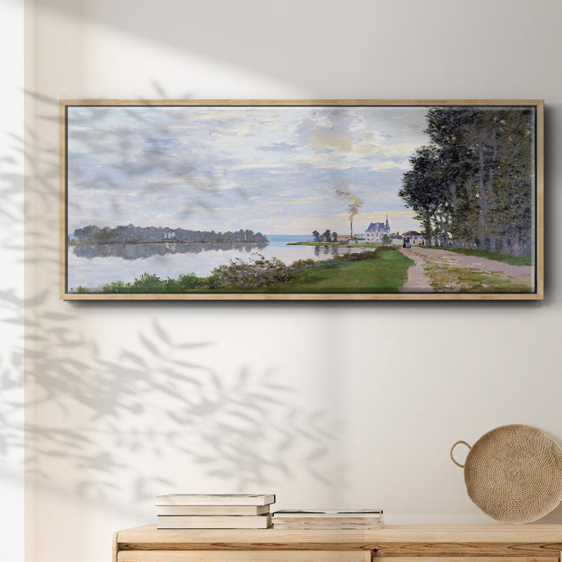 The Promenade at Argenteuil 02, 1872 - Toile encadrée, H 24 po x l 60 po