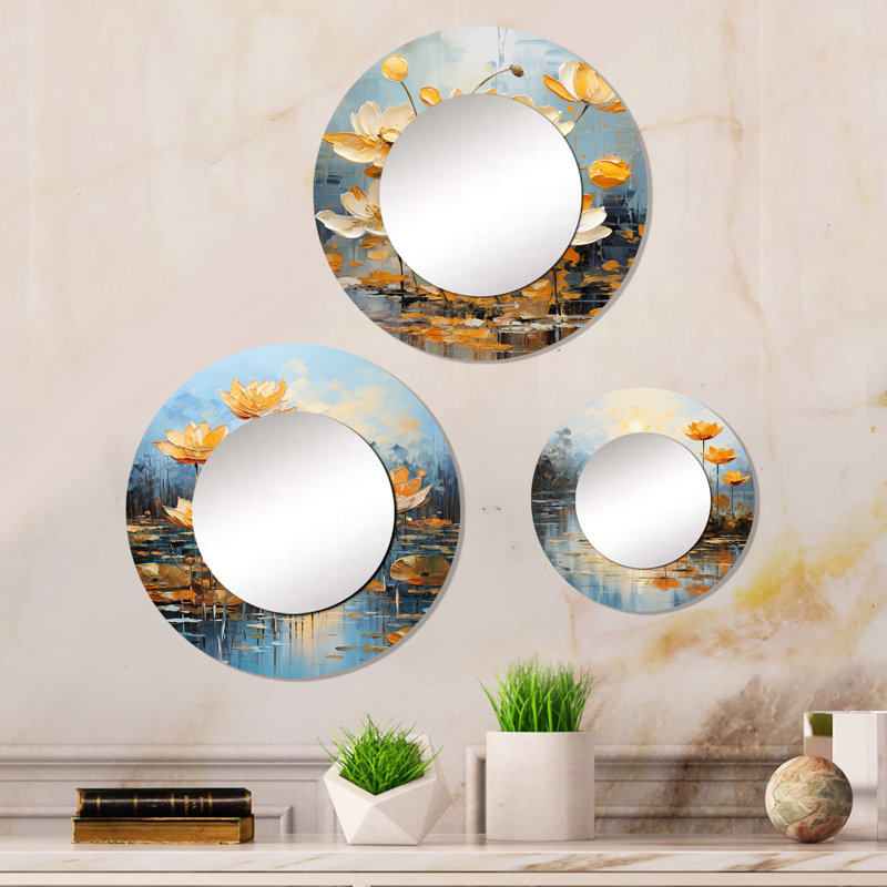 Devak Metal Round Mirror