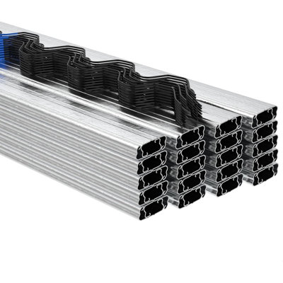 Galvanised Steel Lock Channel & Wiggle Wire Kit for Greenhouse Film | PVC Coated Spring Wires, U-Channel for Polytunnel Cover & Shade Cloth Fixing
