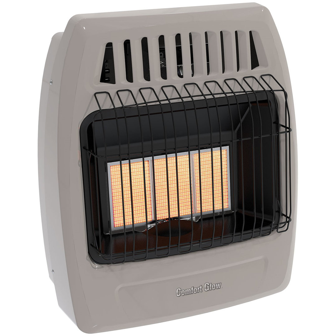 Comfort Glow 18,000 BTU Gas Heater, Infrared Vent-Free, Heat Up To 800 Sq Ft, Indoor - KWN391 Comfort Glow