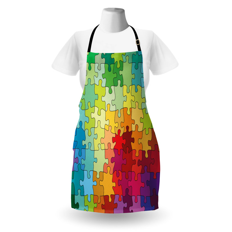 Multicolore East Urban Home, tablier abstrait unisexe