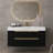 35.4" Farmhouse Free-Standing Sintered Stone Bathroom Vanity With Undermount Sink, Waterproof Multi-Layer Solid Wood, 4 Drawers Storage, Wall-Mounted-669007759