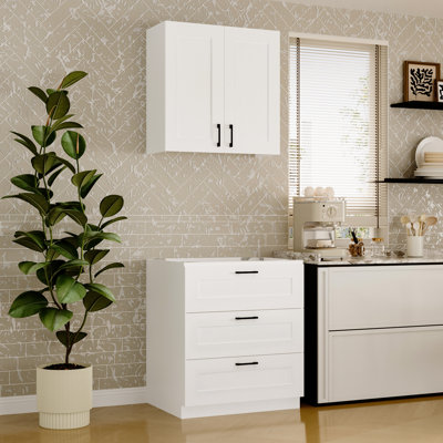 71"H Food Pantry Kitchen Sideboard Buffet Table by Ebern Designs
