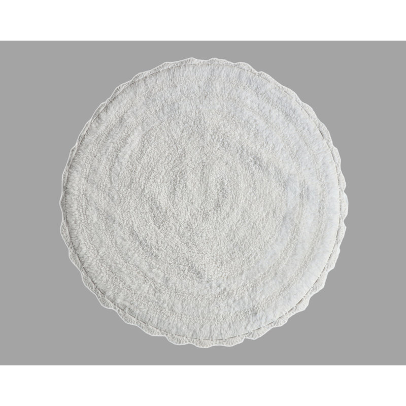 Tapis pour salle de bain 100% coton, Ivoire