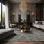 Tapis gris soyeux et moelleux-100889556
