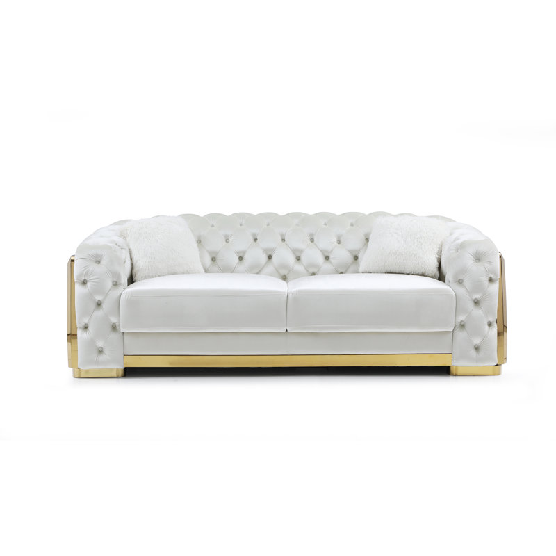 Frankel Upholstered Sofa, 33" H x 90" W x 35" D