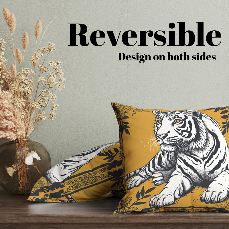 Housse de coussin réversible Tchang Mai, H 22 po x l 22 po