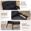 Fauteuil d'appoint en similicuir l 26 po