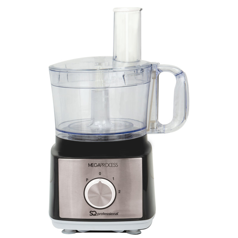 SQ Professional MegaProcess 3 in1 Food Processor 750W, Black/White