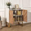 Buffet Buffet avec portes et base en métal
