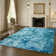 Solid Colour Machine Tufted Shag Area Rug