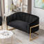 Ensemble de salon en velours 3 pièces Tellico-1289274643