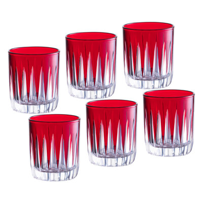 Colored Shot Glass - Blue (Cobalt)  Liquor Glasses - Set of 6 - 2.6 oz., Made in Europe
