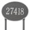 Oval Lawn Insert Plaque