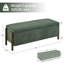 Banc de rangement rembourré 48 po avec pieds en bois massif 48 po-1883371491