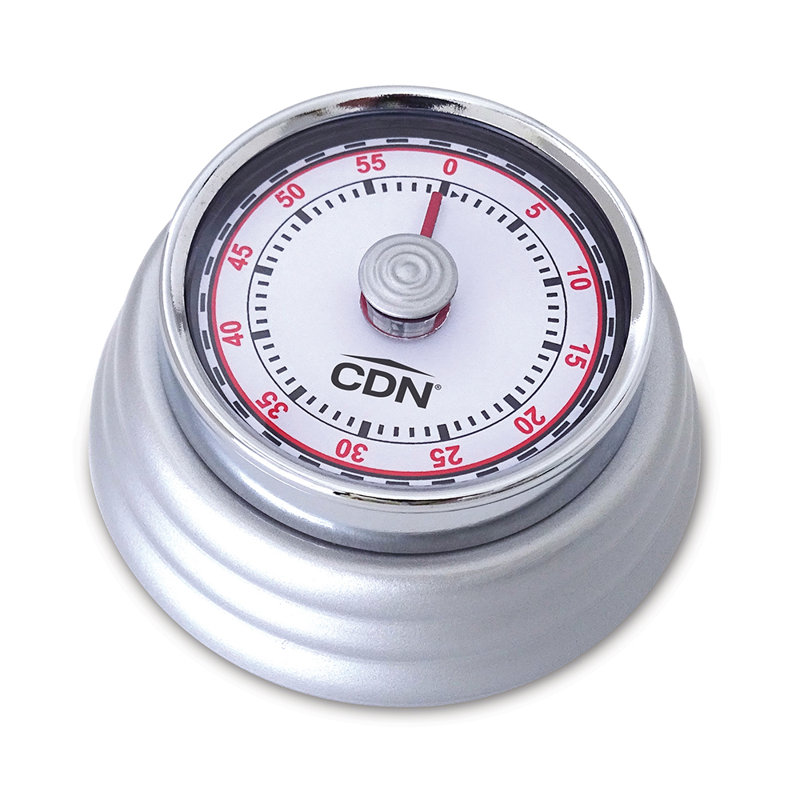 Compact Mechanical Timer, Silver