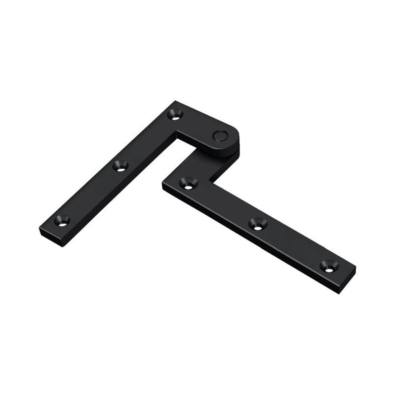 99'' x 16'' Butt Bearing Hinge, Black