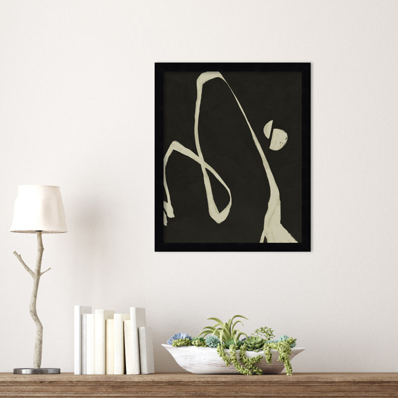 Neutral Spring II by Jacob Green, Black, 17" H x 14" W x 1" D