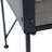 24.4X12.6X15.4" Rustic Black Trolley Cart Plant Stand, Planter