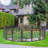 34.6'' H 8 Panel Metal Exercise Pen With Door